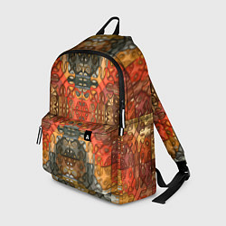 Рюкзак Коллекция Фрактальная мозаика Оранжевый, цвет: 3D-принт