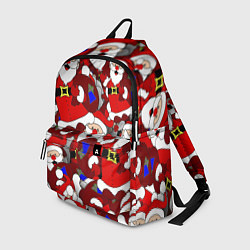 Рюкзак Толпа Дедов Морозов, цвет: 3D-принт