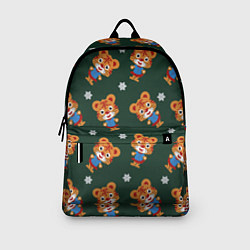 Рюкзак Тигрёнок и снежинка, цвет: 3D-принт — фото 2