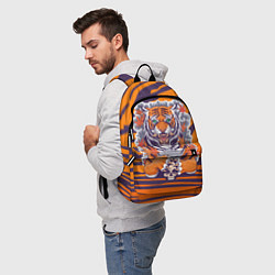 Рюкзак Тигр с черепом, цвет: 3D-принт — фото 2