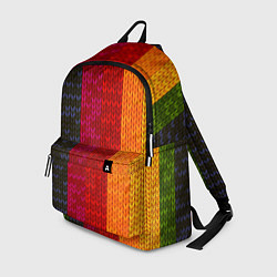 Рюкзак Вязаная радуга, цвет: 3D-принт