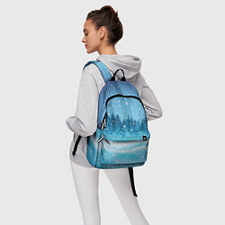 Рюкзак ЗИМНИЙ ЛЕС WINTER FOREST, цвет: 3D-принт — фото 2