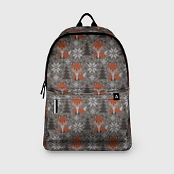 Рюкзак Вязанные лисички, цвет: 3D-принт — фото 2