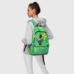 Рюкзак Тигр с цветком, цвет: 3D-принт — фото 2