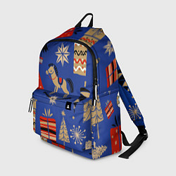 Рюкзак Новогодний узор, цвет: 3D-принт