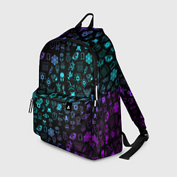 Рюкзак RAINBOW SIX SIEGE NEON PATTERN SYMBOL, цвет: 3D-принт