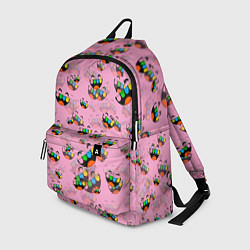 Рюкзак Toca Boca logo pink Тока Бока, цвет: 3D-принт