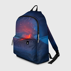Рюкзак Извержение вулкана ночью, цвет: 3D-принт