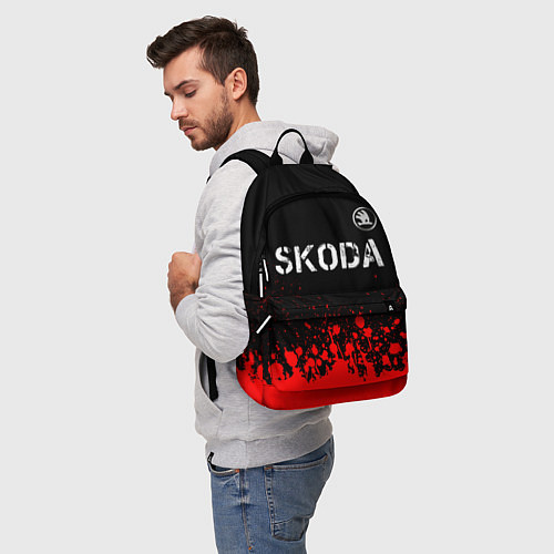 Рюкзак ШКОДА Skoda - Краски / 3D-принт – фото 5