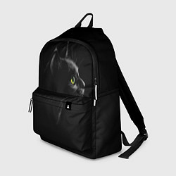 Рюкзак Черный кот на черном фоне, цвет: 3D-принт