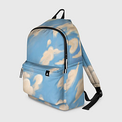 Рюкзак Рисунок голубого неба с облаками маслом, цвет: 3D-принт
