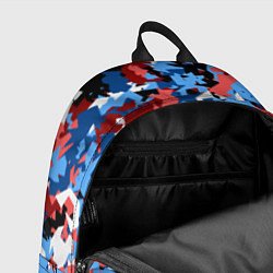 Рюкзак Красно-синий камуфляж, цвет: 3D-принт — фото 2