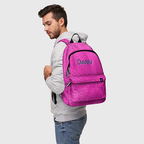 Рюкзак Daddy pink / 3D-принт – фото 5