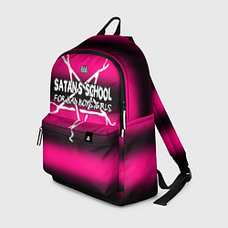 Рюкзак Satan school for bad boys and girls pink, цвет: 3D-принт