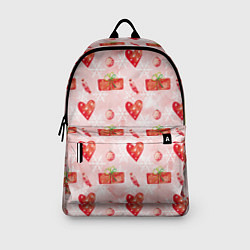 Рюкзак Подарки и сердечки, цвет: 3D-принт — фото 2