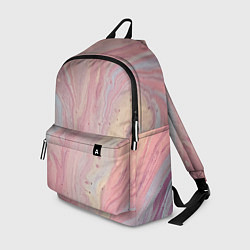 Рюкзак Мраморный дизайн с розовыми, синими и желтыми цвет, цвет: 3D-принт
