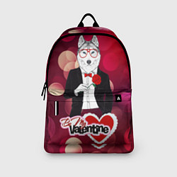 Рюкзак Be My Valentine background, цвет: 3D-принт — фото 2