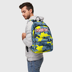 Рюкзак Roblox Камуфляж Жёлто-Голубой, цвет: 3D-принт — фото 2