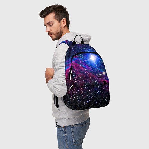 Рюкзак Открытый космос Star Neon / 3D-принт – фото 5