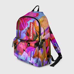 Рюкзак Красочный летний цветочный паттерн Summer color pa, цвет: 3D-принт
