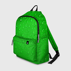 Рюкзак Зеленый фон с росой, цвет: 3D-принт