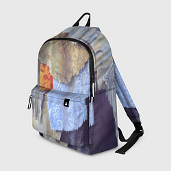 Рюкзак Разноцветные лоскуты ткани тряпка Rags hanging on, цвет: 3D-принт