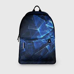 Рюкзак Abstract geometric Прозрачные синие голографически, цвет: 3D-принт — фото 2