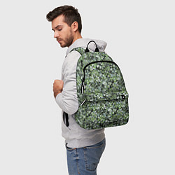 Рюкзак Летний лесной камуфляж в зеленых тонах, цвет: 3D-принт — фото 2