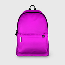 Рюкзак Однотонный розовый неоновый Пион, цвет: 3D-принт — фото 2
