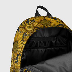 Рюкзак Цветы Подсолнечники, цвет: 3D-принт — фото 2