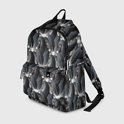 Рюкзак Стильные черные листья, цвет: 3D-принт
