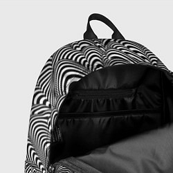 Рюкзак Черно-белая психоделика, цвет: 3D-принт — фото 2