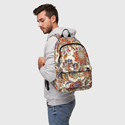 Рюкзак Цветочный винтажный орнамент, цвет: 3D-принт — фото 2