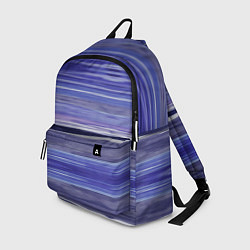Рюкзак Абстрактный синий полосатый узор, цвет: 3D-принт