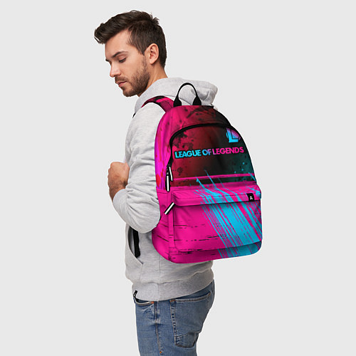 Рюкзак League of Legends Neon Gradient / 3D-принт – фото 5