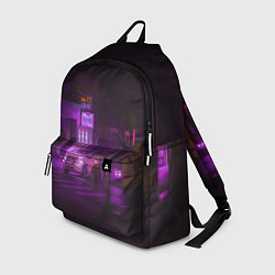 Рюкзак Неоновый ночной переход - Фиолетовый, цвет: 3D-принт
