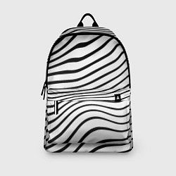 Рюкзак Волновой линейный растр - зебра, цвет: 3D-принт — фото 2