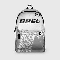Рюкзак Opel speed на светлом фоне со следами шин: символ, цвет: 3D-принт — фото 2