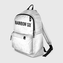 Рюкзак Rainbow Six glitch на светлом фоне: символ сверху, цвет: 3D-принт