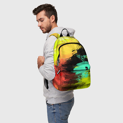 Рюкзак Яркий красочный гранж / 3D-принт – фото 5