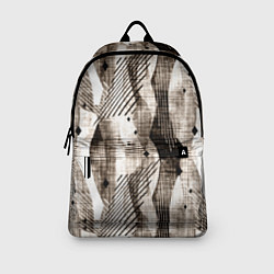 Рюкзак Абстрактный гранжевый коричнево-бежевый, цвет: 3D-принт — фото 2