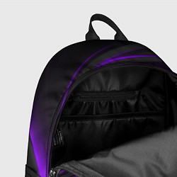 Рюкзак Черно-фиолетовая геометрическая абстракция, цвет: 3D-принт — фото 2