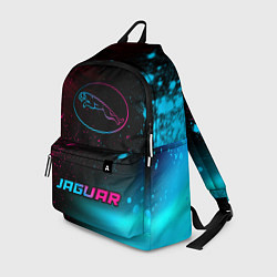 Рюкзак Jaguar - neon gradient: символ, надпись, цвет: 3D-принт