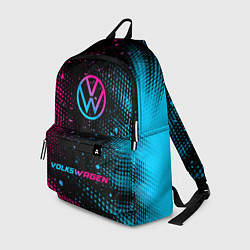 Рюкзак Volkswagen - neon gradient: символ, надпись, цвет: 3D-принт