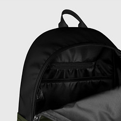 Рюкзак Черный и хвойный зеленый градиент, цвет: 3D-принт — фото 2