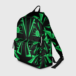 Рюкзак Геометрический узор зеленый geometric, цвет: 3D-принт