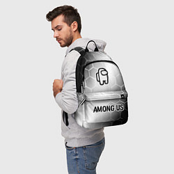 Рюкзак Among Us glitch на светлом фоне: символ, надпись, цвет: 3D-принт — фото 2