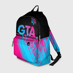 Рюкзак GTA - neon gradient: символ сверху, цвет: 3D-принт