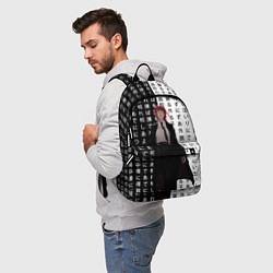 Рюкзак Макима - Иероглифы - Человек-бензопила, цвет: 3D-принт — фото 2