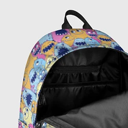 Рюкзак Монстры пушистые, цвет: 3D-принт — фото 2